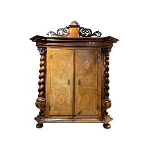 BAROQUE HALL CABINET, SOUTHERN GERMANY/BOHEMIA
