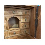 BIEDERMEIER TOP CHEST, 2-DRAWER, ARCHITECTURALLY STRUCTURED