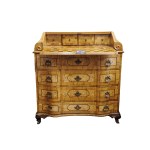 ELEGANT WRITING DESK, 4 DRAWERS AND WRITING FLAP