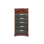 WRITING DESK, 6 DRAWERS AND A WRITING FLAP