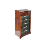 WRITING DESK, 6 DRAWERS AND A WRITING FLAP