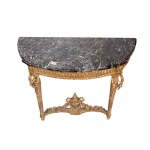 DEMILUNE-SHAPED WALL CONSOLE, LATE LOUIS XVI