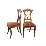 6 BIEDERMEIER ARMCHAIRS, CARVED WOOD