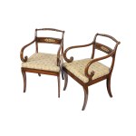 PAIR OF ARMCHAIRS, ENGLAND, 19TH CENTURY