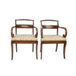PAIR OF ARMCHAIRS, ENGLAND, 19TH CENTURY