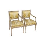 PAIR OF EMPIRE ARMCHAIRS, CIRCA 1800/20
