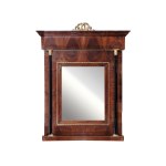 MIRROR WITH COLUMNS, BIEDERMEIER