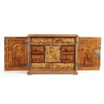 MUSEUM-QUALITY MINIATURE CABINET, AUGSBURG, MID-17TH CENTURY