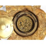 MINIATURE CARTELL CLOCK, WITH SPINDLE MOVEMENT