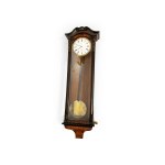 LARGE PENDULUM CLOCK, LATE BIEDERMEIER