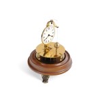 BAEUERLE THREAD PENDULUM CLOCK, CIRCA 1960