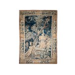 PEACOCK AT A FOUNTAIN, WALL TAPESTRY