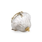 EMPIRE-STYLE PENDANT LAMP, CUT GLASS WITH BRASS