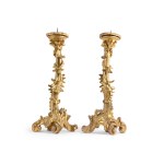 PAIR OF CANDLESTICKS, 18TH CENTURY