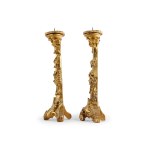PAIR OF CANDLESTICKS, 18TH CENTURY