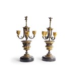 PAIR OF CANDLESTICKS, FRANCE, CIRCA 1860