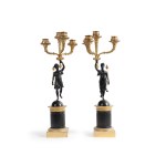 PAIR OF CANDLESTICKS, 19TH CENTURY