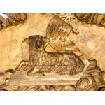 LAMB OF GOD, RELIEF CARVED FROM WOOD AND GILDED