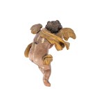 PAIR OF SEATED ANGELS, SOUTHERN GERMANY