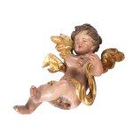 PAIR OF SEATED ANGELS, SOUTHERN GERMANY