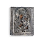 ICON WITH SILVER CLADDING, RUSSIA
