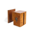 CIGARETTE BOX, RUSSIA?, BURL WOOD