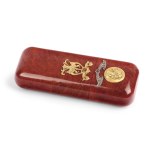 CIGAR CASE, BURL WOOD