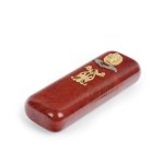 CIGAR CASE, BURL WOOD