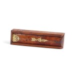 SMALL WOODEN BOX, WITH SILVER-GILDED APPLIQUÉS, HALLMARKED (84 ZOLOTNIKI)
