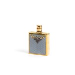 PERFUME BOTTLE, GILT SILVER, HALLMARKED (88 ZOLOTNIKI)