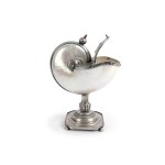 JUDAICA / BESAMIM BOX?, SILVER MARKED (13 LOT) WITH A NAUTILUS SHELL