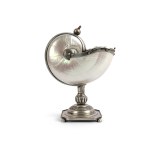 JUDAICA / BESAMIM BOX?, SILVER MARKED (13 LOT) WITH A NAUTILUS SHELL