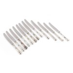 BUNDLE: 12 KNIVES, HALLMARKED SILVER (800)