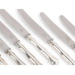 BUNDLE: 12 KNIVES, HALLMARKED SILVER (800)