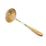 POWDERED SUGAR SHAKER, GILT SILVER