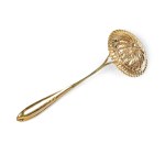 POWDERED SUGAR SHAKER, GILT SILVER