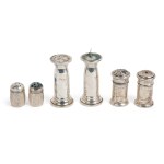 BUNDLE OF 6 SPICE SHAKERS, SILVER