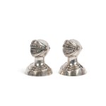 PAIR OF SPICE SHAKERS, ENGLAND, HALLMARKED SILVER