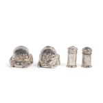 BUNDLE OF SPICE SHAKERS, ENGLAND, HALLMARKED SILVER