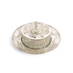 MUSTARD CONTAINER, HALLMARKED SILVER