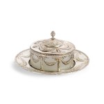 MUSTARD CONTAINER, HALLMARKED SILVER