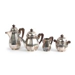 COFFEE AND TEA SET, HALLMARKED SILVER