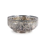 LARGE SILVER BOWL, CIRCA 1900