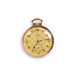 DOXA POCKET WATCH, 14 KT YELLOW GOLD