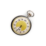 TAVANNES WATCH & CO. POCKET WATCH, SILVER