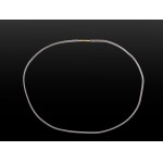 NECKLACE, STEEL, 14K YELLOW GOLD CLASP