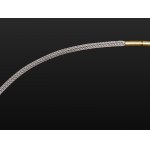 NECKLACE, STEEL, 14K YELLOW GOLD CLASP