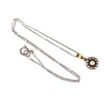 PENDANT WITH CHAIN, CIRCA 1900