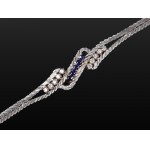 BRACELET, 14 KT WHITE GOLD