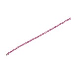 BRACELET, 18 KT WHITE GOLD